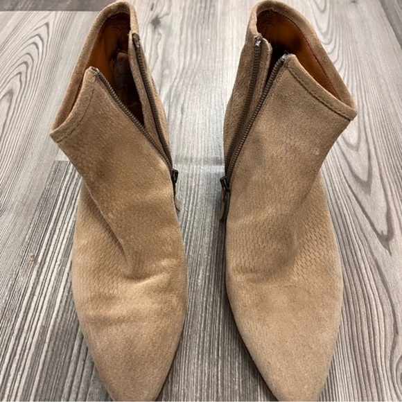 Aquatalia Suede Leather Pointed Ankle Boots Brown‎ 6.5 - Picture 5 of 8